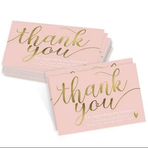 50 Thank You for Supporting My Business Cards